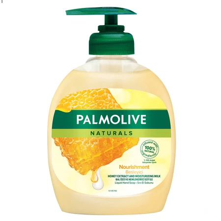 פלמוליב | 300 מ''ל סבון ידיים מועשר בתמציות חלב ודבש