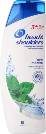 הד אנד שולדרס | 400 מ''ל שמפו נגד קשקשים עם מנטול