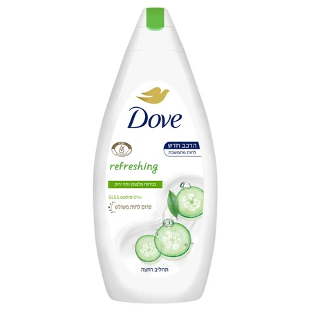 דאב | 750 מ''ל תחליב רחצה תה ירוק ומלפפון