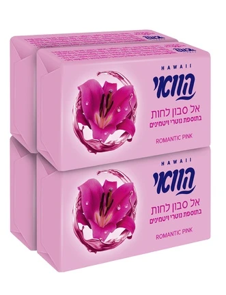 הוואי | 4×100 גרם אל סבון מוצק ורוד רומנטי