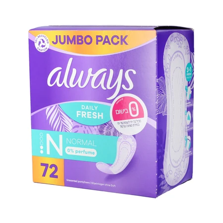 אולוויז | 72 יח' מגן תחתון ללא ריח מגה פק נורמל