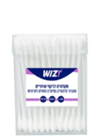וויז | 100 יח' מקלונים לניקוי אוזניים