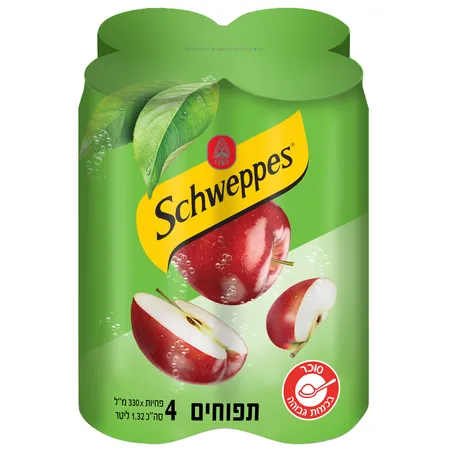 שוופס | 4×330 מ''ל תפוחים