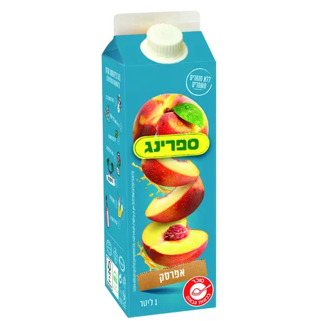 ספרינג | 1 ליטר נקטר אפרסקים בקרטון