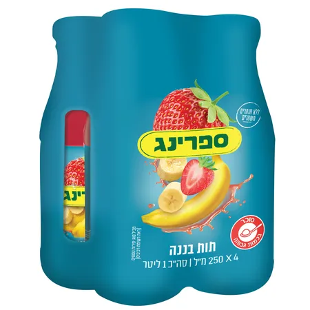 ספרינג | 4×250 מ''ל תות בננה