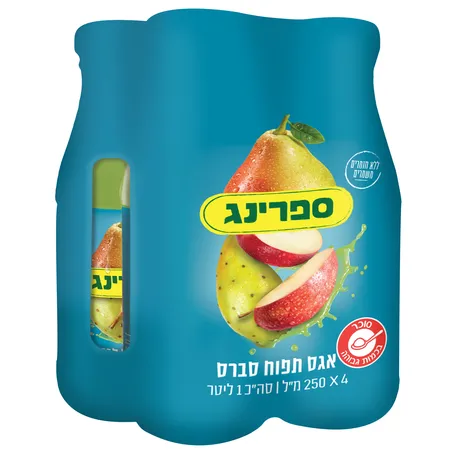 ספרינג | 4×250 מ''ל אגס תפוח סברס
