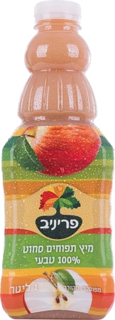פריניב | 1 ליטר מיץ תפוחים 100% סחוט טבעי