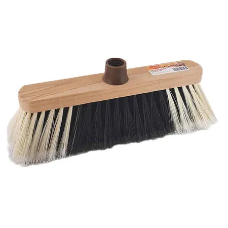 שמאי | 1 יח' מטאטא איטלקי גב מעץ