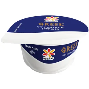יופלה | 140 גרם יוגורט בסגנון יווני ביו 6.5% גריק