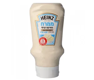 היינץ | 420 גרם ממרח קרמי מיונז לחיץ 60% פחות שומן