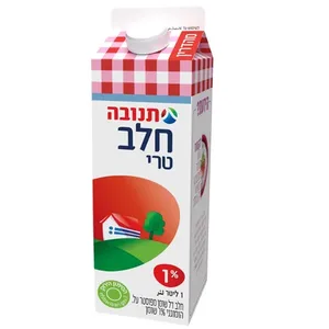 תנובה | 1 ליטר חלב 1% דל קרטון