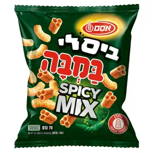 אוסם | 70 גרם ביסלי במבה מיקס חריף