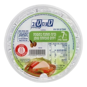 טעם טוב | 120 גרם גבינה מותכת בטעם זיתים 7%
