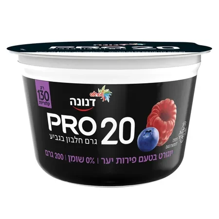 דנונה פרו | 200 גרם יוגורט פרו 20 גרם חלבון בטעם פ