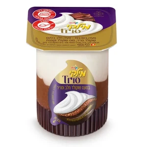 מילקי | 170 מל מילקי טריו מעדן בשכבות מעדן חלב ב