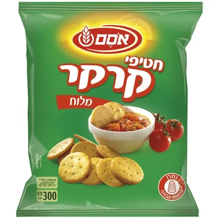 אסם | 300 גרם חטיפי קרקר מלוח