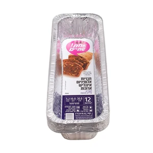 שמאי | 12 יחי תבניות אלומיניום אינגליש ארוכות
