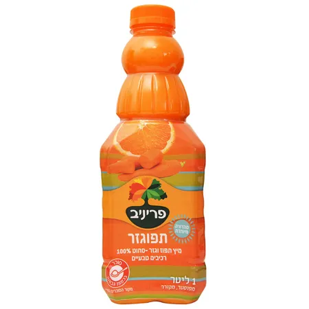 פריניב | 1 ליטר מיץ תפוגזר סחוט 100% טבעיים