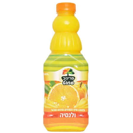 פריניב | 1 ליטר 100% מיץ תפוזים סחוט ולנסיה