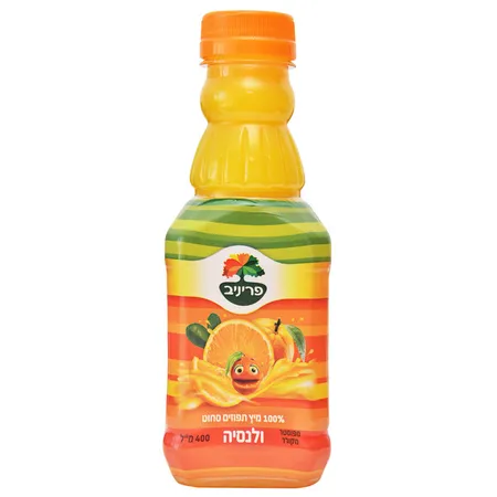 פריניב | 400 מ''ל מיץ תפוזים סחוט ולנסיה 100%