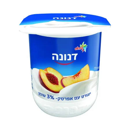 דנונה | 150 גרם יוגורט עם אפרסק 3%