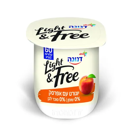 דנונה | 150 גרם לייט אנד פריי יוגורט בטעם אפרסק 0%
