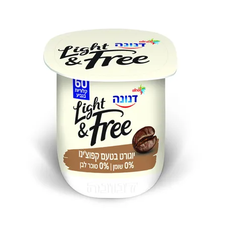 דנונה | 150 גרם לייט אנד פריי יוגורט בטעם קפוצ'ינו 0%