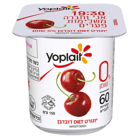יופלה | 150 גרם יוגורט ביו דיאט דובדבן 0%